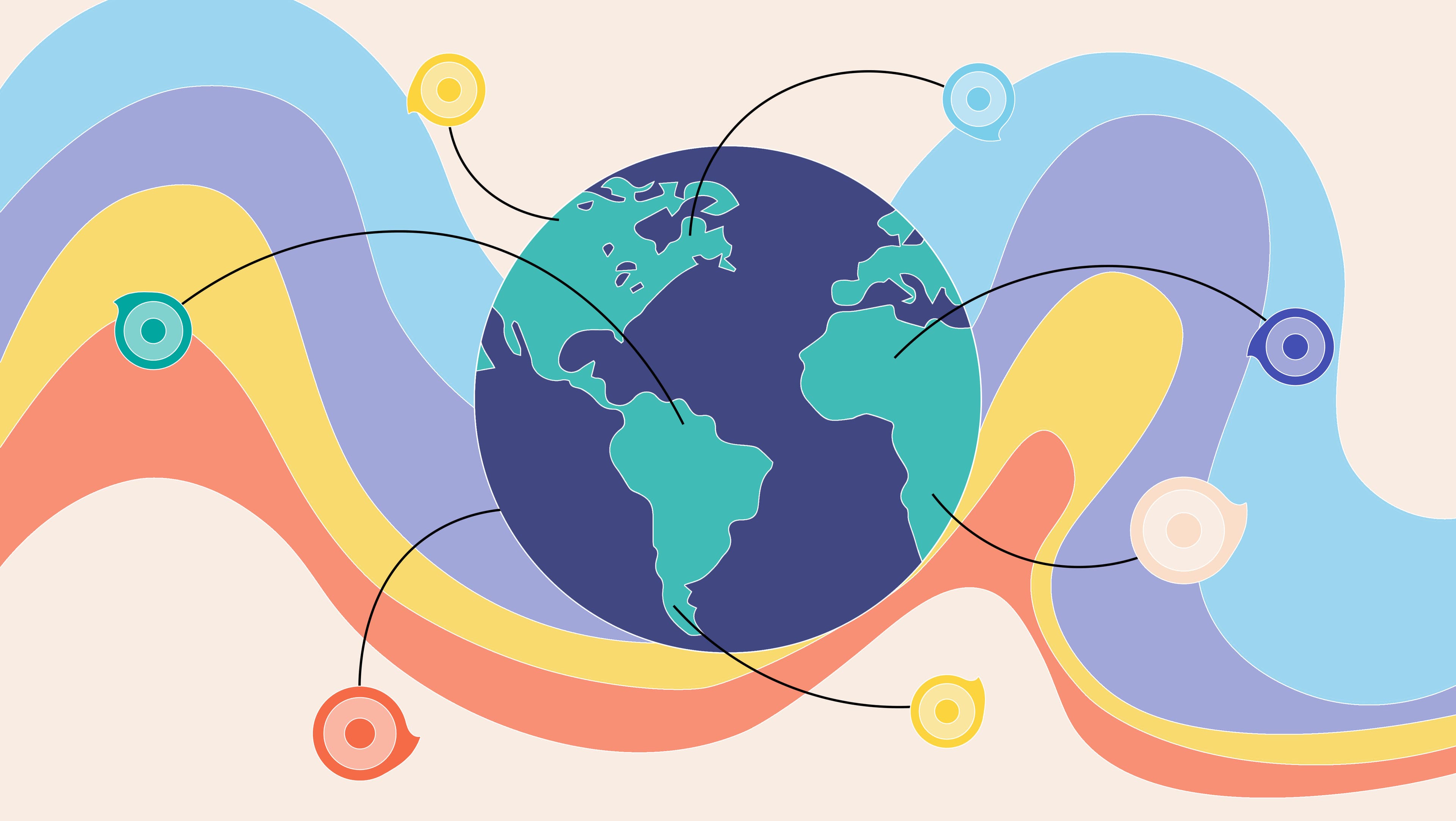 Abstract illustration of cleaning up